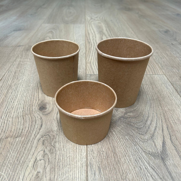 Recyclable Brown Kraft Soup Pots