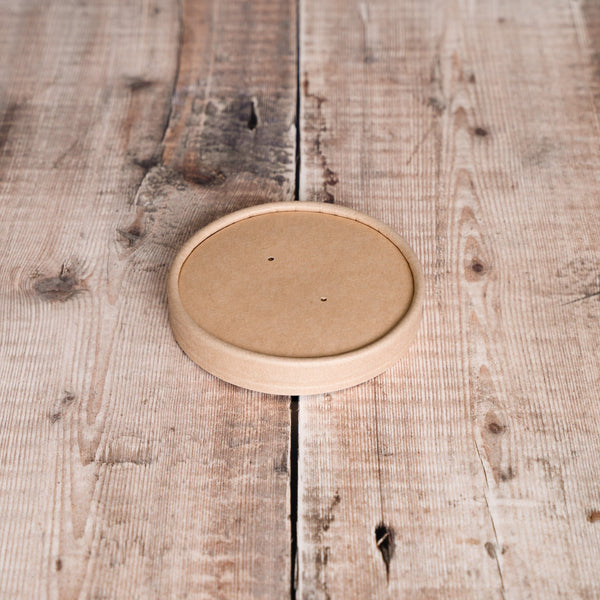 Recyclable Brown Kraft Soup Pot Lids