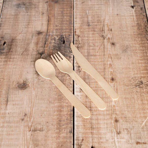 Eco-Friendly Compostable Wooden Cutlery