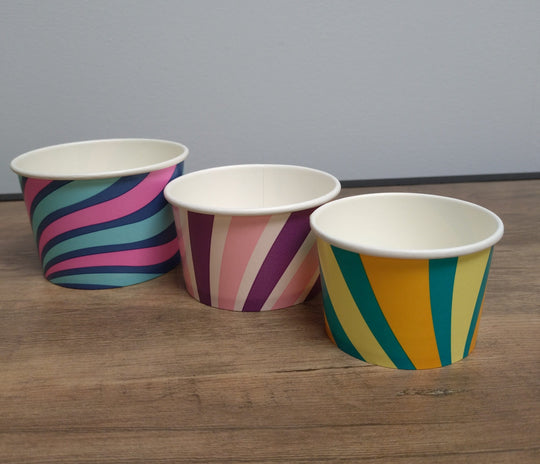 Patterned Ice Cream Tub