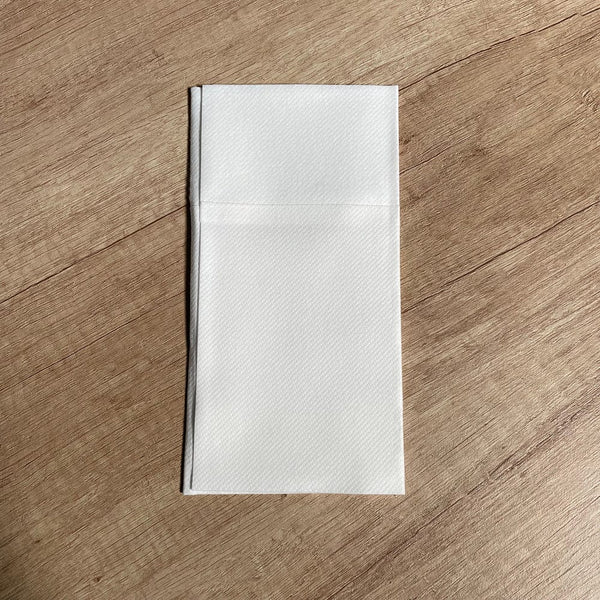 Recyclable and Compostable 8 Fold White Napkins