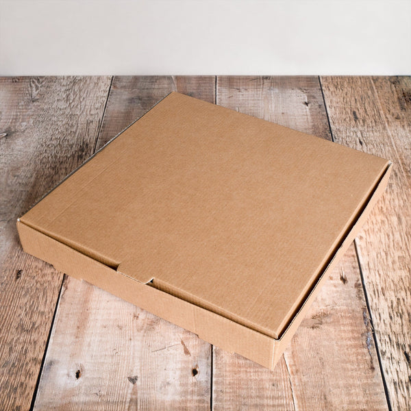 Recyclable and Compostable Brown Kraft Pizza Boxes