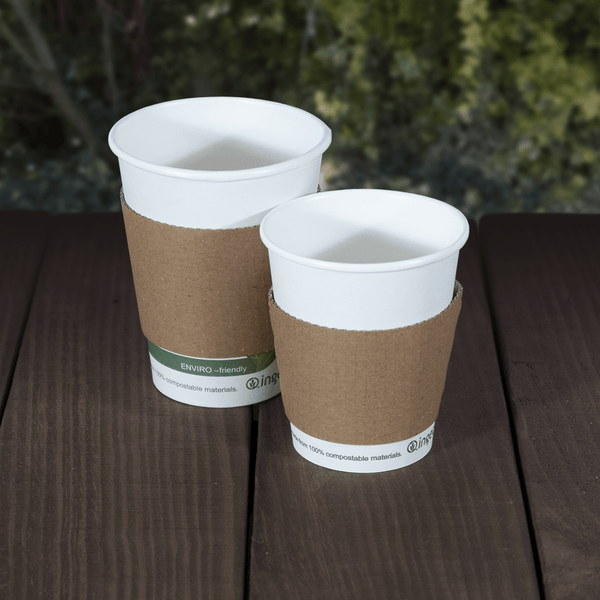 Compostable Single Walled Cup Sleeves
