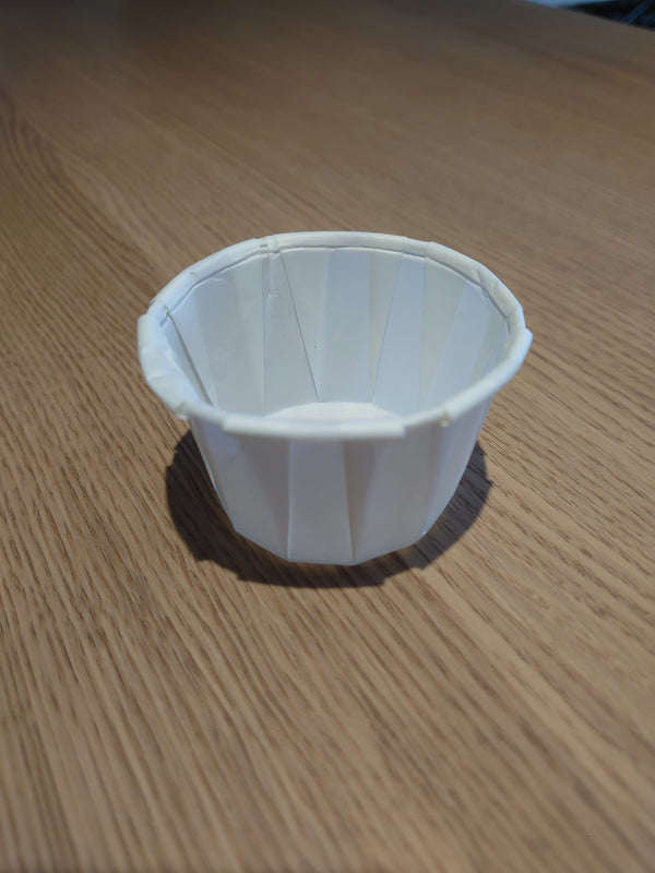 White paper portion, dip, souffle pot (5000)