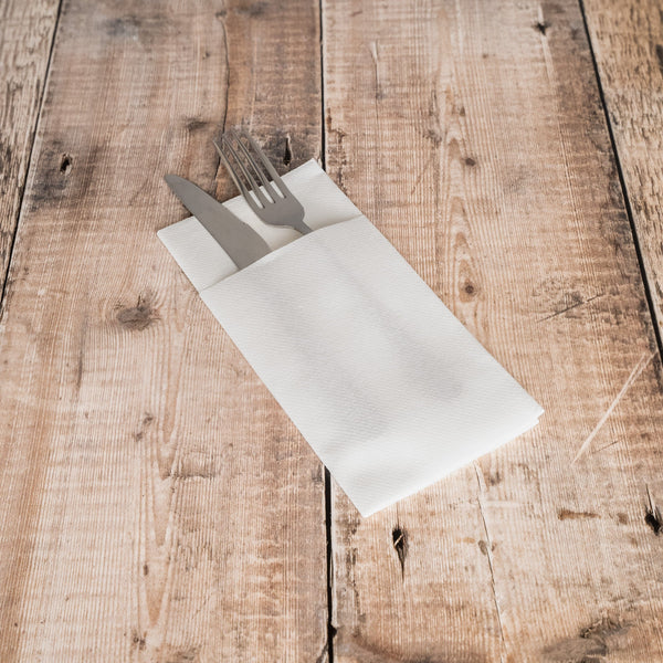 Recyclable and Compostable Napkins with Cutlery Pocket