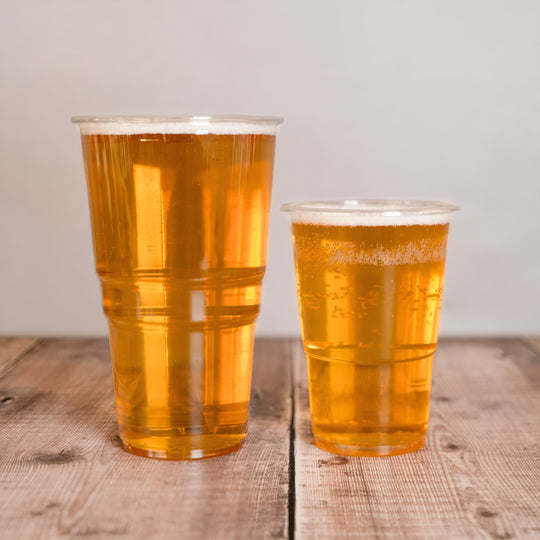 Recyclable rPET Clear Pint and Half-Pint Cups