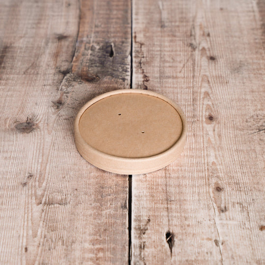 Recyclable Brown Kraft Soup Pot Lids