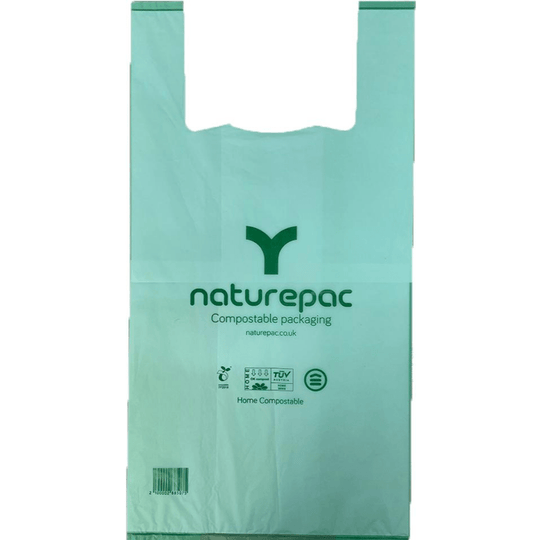 Home Compostable Vest Carrier Bags