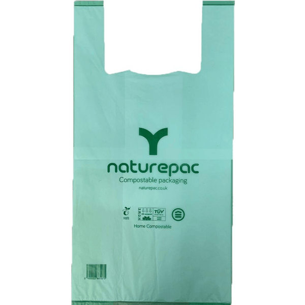 Home Compostable Vest Carrier Bags