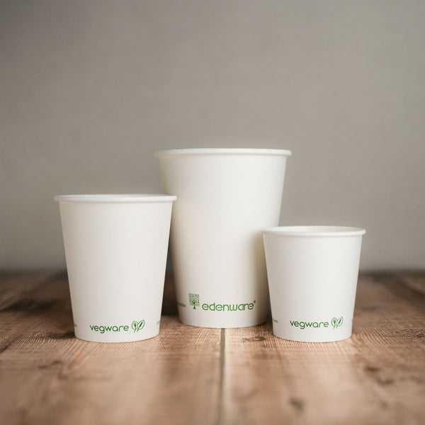 Compostable Single Walled White Cups