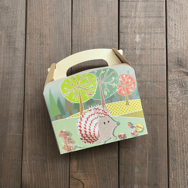 Recyclable and Compostable Childrens Woodland Design Meal Boxes