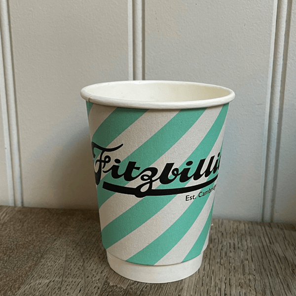 12oz Double wall recyclable cups branded Fitzbillies (500)